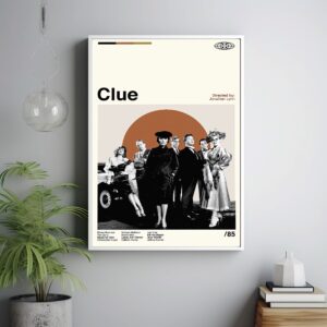 Vintage Clue movie poster by Jonathan Lynn