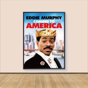 Coming to America retro movie poster by John Landis