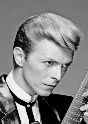David Bowie black and white movie poster art