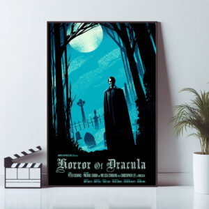 Dracula movie poster vintage style art print