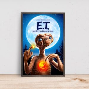 E.T. the Extra Terrestrial movie poster for decor