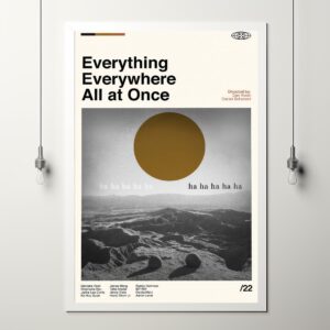Modern vintage Everything Everywhere All At Once movie poster