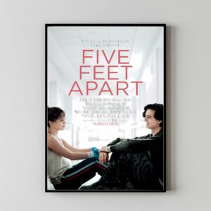 Five Feet Apart movie poster featuring emotional scenes