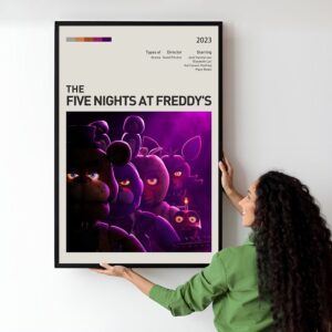 Five Nights at Freddy's minimalist movie poster