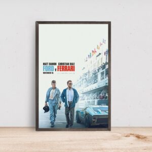 Ford v Ferrari movie poster for stylish home decor
