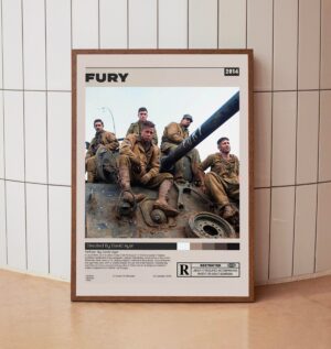 Fury minimalist movie poster by David Ayer
