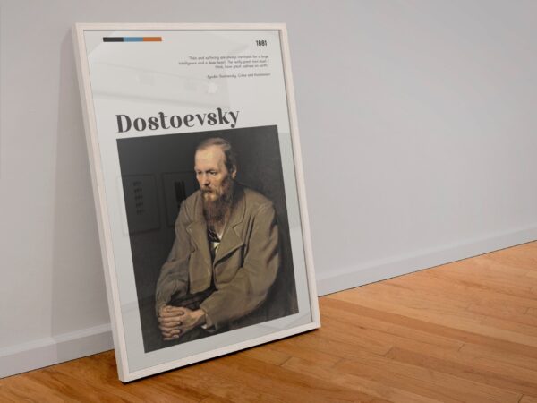 Crime and Punishment movie poster featuring Dostoevsky quote