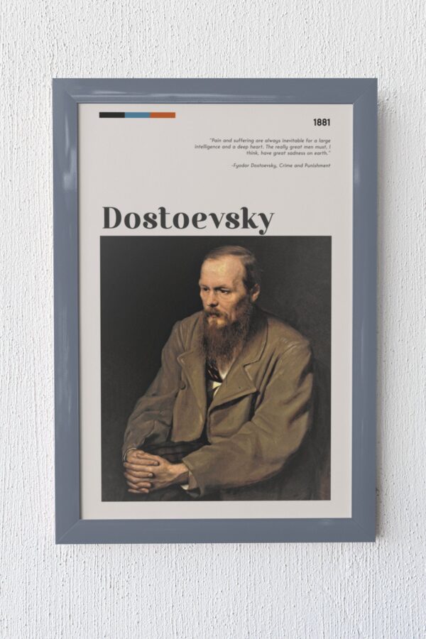 Crime and Punishment movie poster featuring Dostoevsky quote