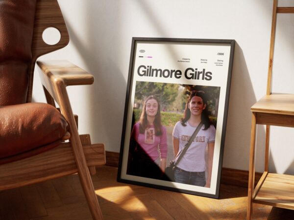 Gilmore Girls movie poster showcasing iconic moments