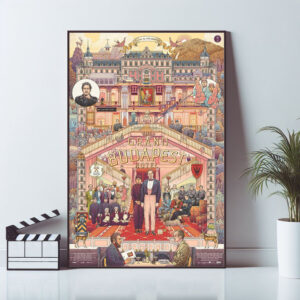 Artistic Grand Budapest Hotel movie poster design