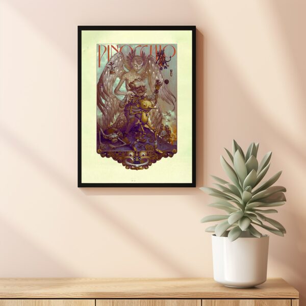 Del Toro's Pinocchio movie poster art print