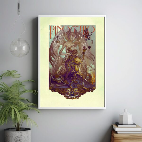 Del Toro's Pinocchio movie poster art print