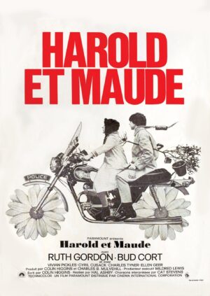 Harold and Maude vintage French movie poster art