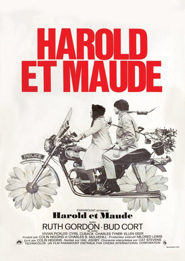 Harold and Maude vintage French movie poster art