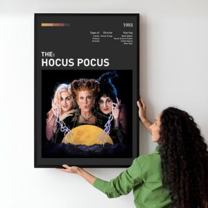 Minimalist Hocus Pocus movie poster art