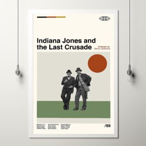 Minimalist Indiana Jones and the Last Crusade movie poster