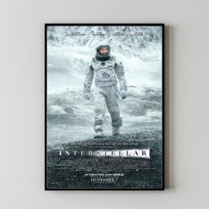 Artistic Interstellar movie poster for modern decor