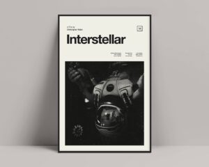 Interstellar movie poster featuring space and emotional themes