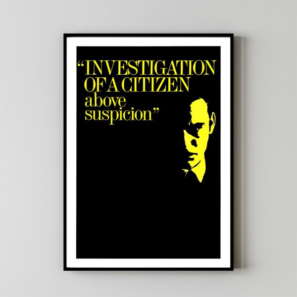Investigation of a Citizen Above Suspicion movie poster