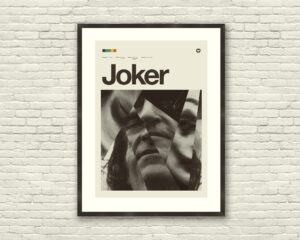 Joker movie poster featuring Joaquin Phoenix