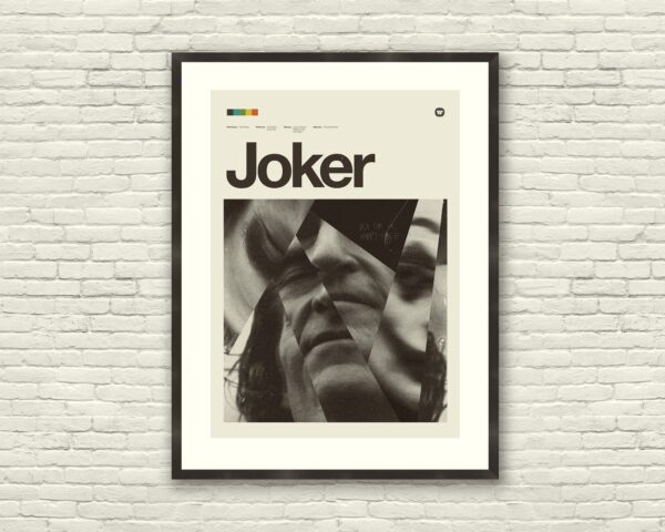 Joker movie poster featuring Joaquin Phoenix