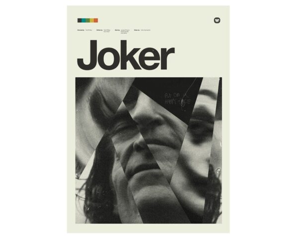 Joker movie poster featuring Joaquin Phoenix