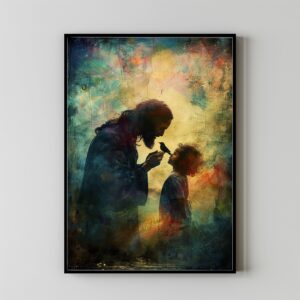 Christ with Child movie poster art print