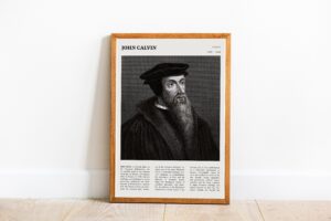 John Jean Calvin Reformation black and white movie poster