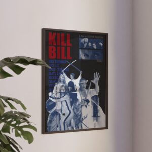 Kill Bill movie poster featuring intense design elements