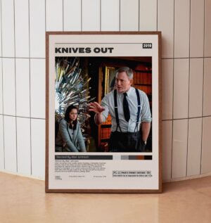 Minimalist Knives Out movie poster by Rian Johnson