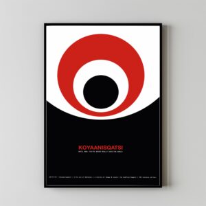 Vintage Koyaanisqatsi movie poster art print