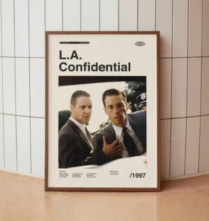Vintage L.A. Confidential movie poster minimalist design