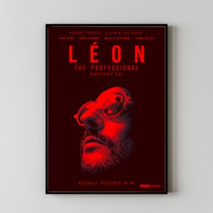 Léon The Professional retro movie poster art print
