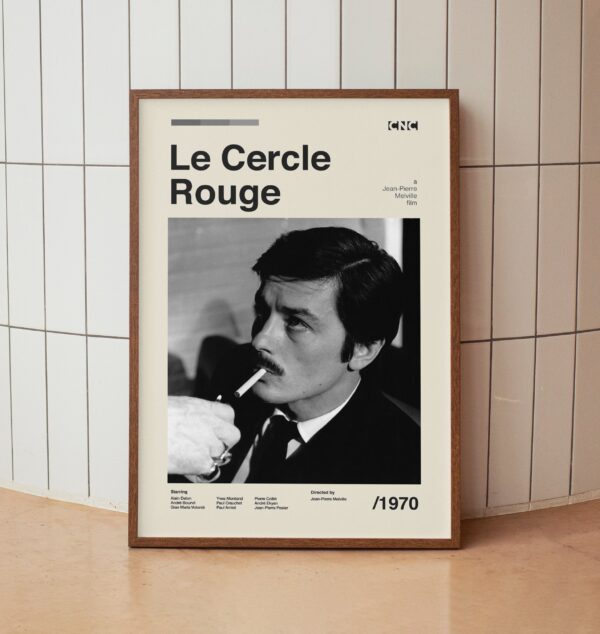 Le Cercle Rouge vintage minimalist movie poster