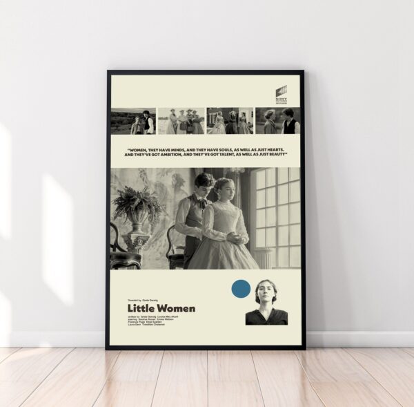 Vintage Little Women movie poster by Greta Gerwig