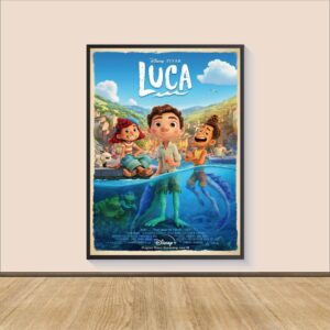 Luca movie poster showcasing vibrant animation style