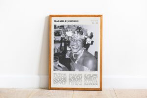 Marsha P. Johnson iconic drag queen movie poster