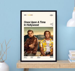 Once Upon A Time In Hollywood minimalist movie poster