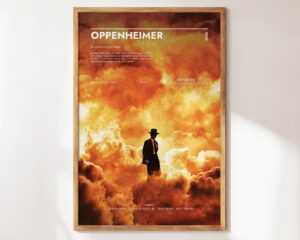 Minimalist Oppenheimer movie poster art print