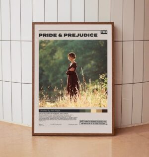 Minimalist Pride & Prejudice movie poster