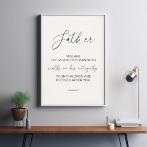 Inspiring Proverbs 207 movie poster for Christian decor