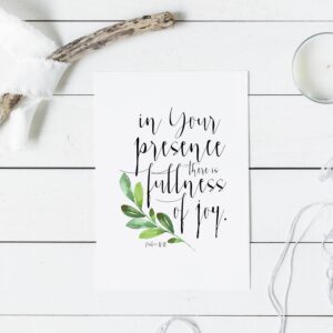 Psalm 1611 movie poster scripture art for joy