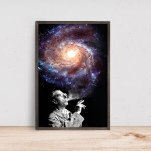 Psychedelic trippy movie poster for classic film lovers