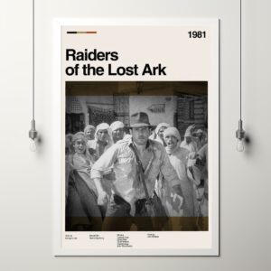 Raiders of the Lost Ark retro movie poster
