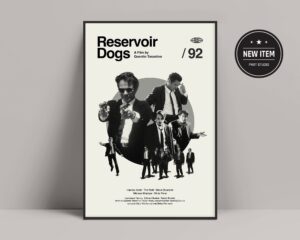 Reservoir Dogs minimalist movie poster by Quentin Tarantino