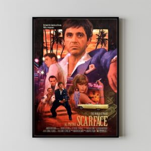 Scarface movie poster art print for decor