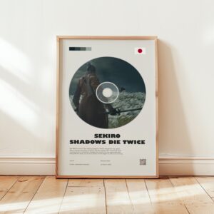 Sekiro Shadows Die Twice minimalist movie poster design