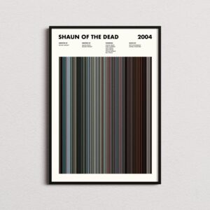 Shaun of the Dead movie poster barcode print