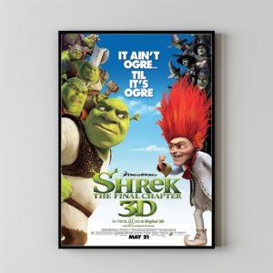 Shrek movie poster vibrant animated artwork
