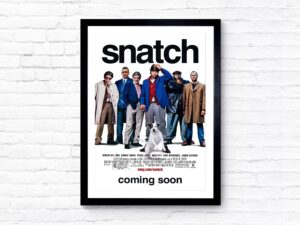 Snatch movie poster by Guy Ritchie, retro design